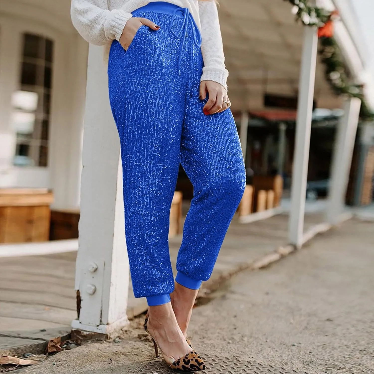 Women's Cotton Linen Summer Loose Pant Trousers Low Waist Lounge Pants Slim Fit Trouser Work Business