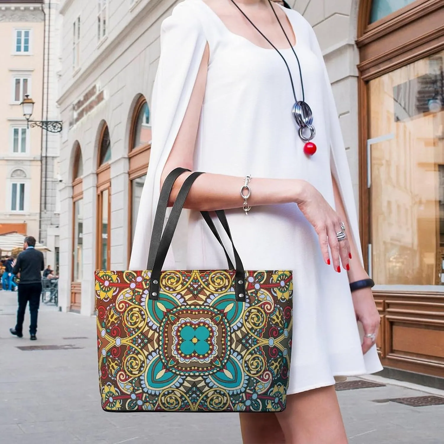 Women's Fashion Large Satchel Tote Bag Casual Shoulder Bag Soft Leather Purse