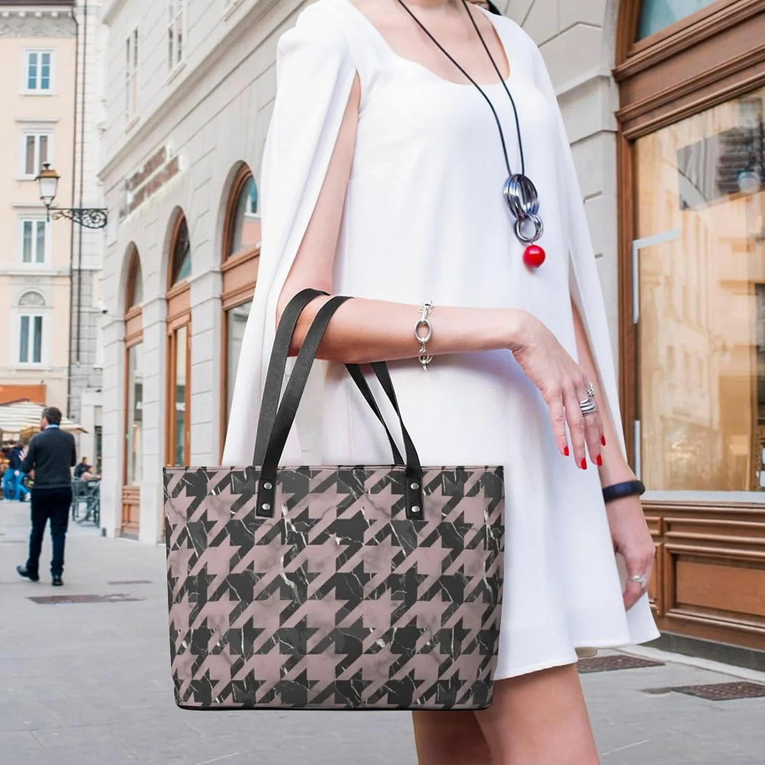 Women's Fashion Large Satchel Tote Bag Casual Shoulder Bag Soft Leather Purse