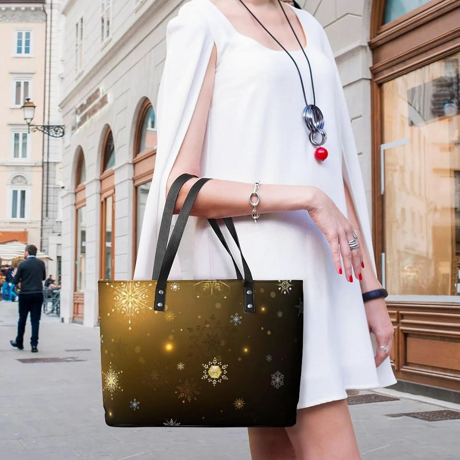 Women's Fashion Large Satchel Tote Bag Casual Shoulder Bag Soft Leather Purse