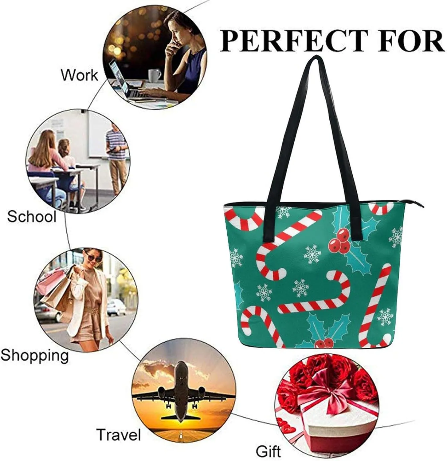 Women's Fashion Large Satchel Tote Bag Casual Shoulder Bag Soft Leather Purse