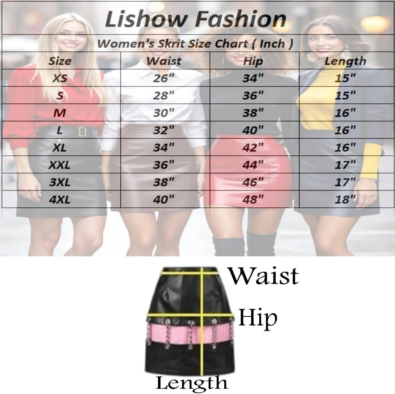 Women's Genuine Soft Lambskin Black Leather Silver Studded Classic Mini Sexy Skirt