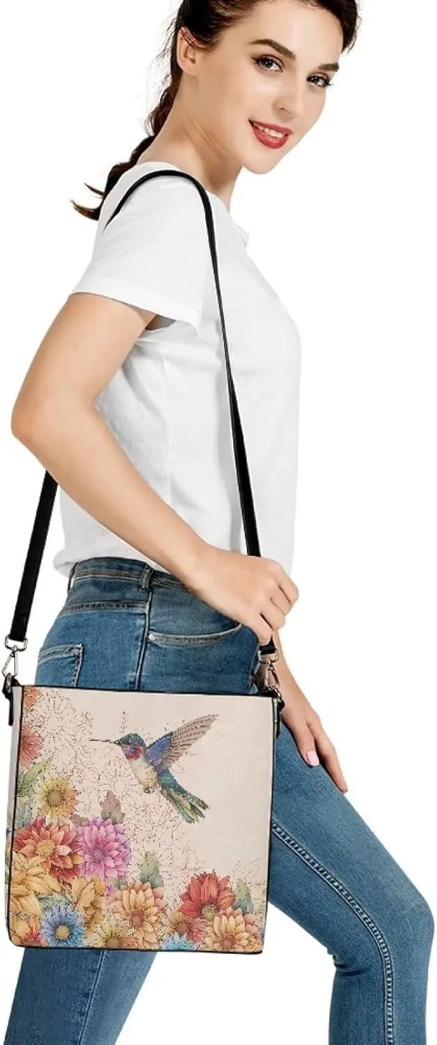 Women's Soft Leather Bucket Tote Bag Retro Hobo Handbag for Outdoors