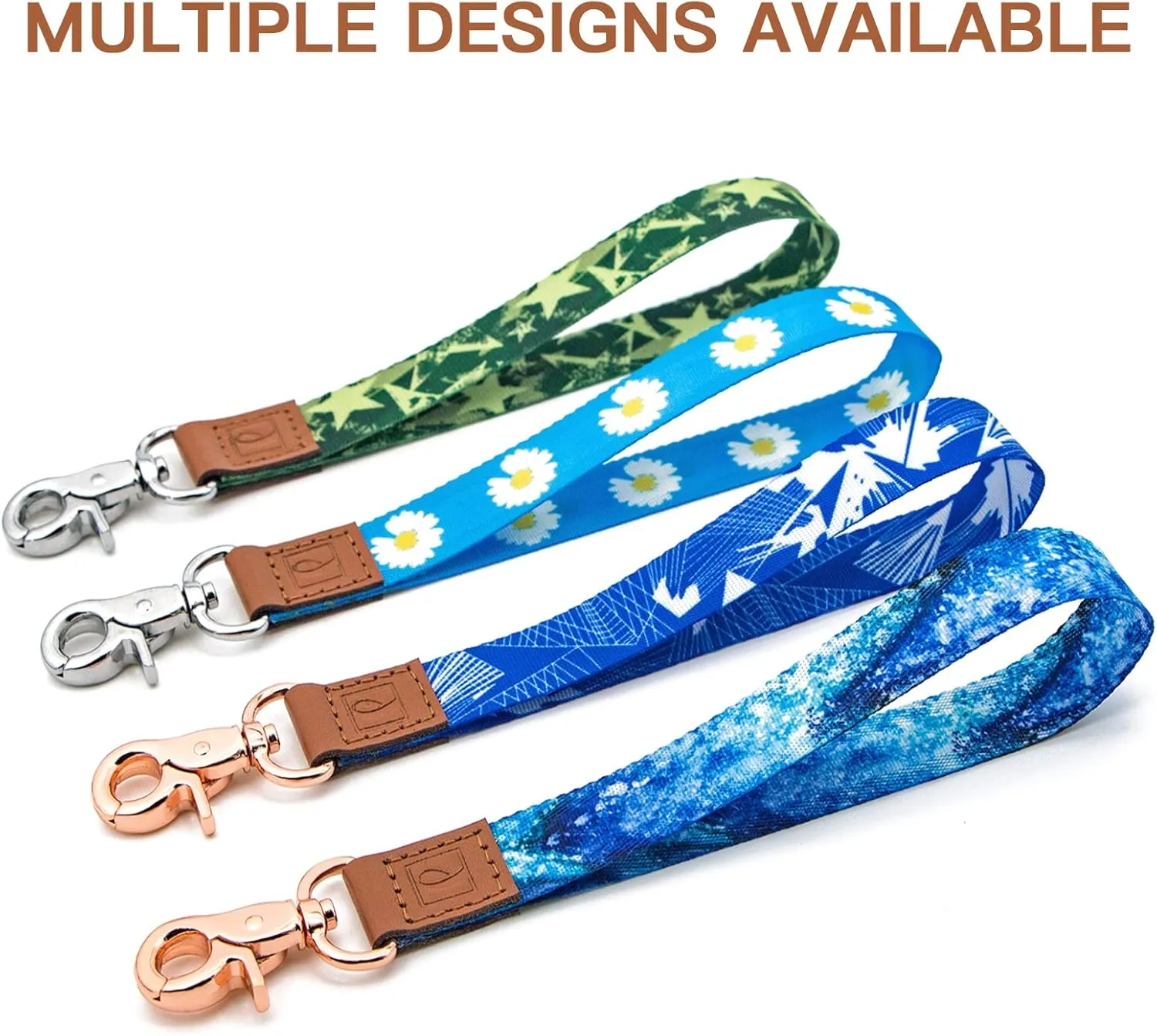 Wrist Lanyard Key Chain, Keychain Wristlet for Key & ID Badge, Keychain Wristlet for Women & Men, Wristlet Strap for Keys, ID Holders (Q)