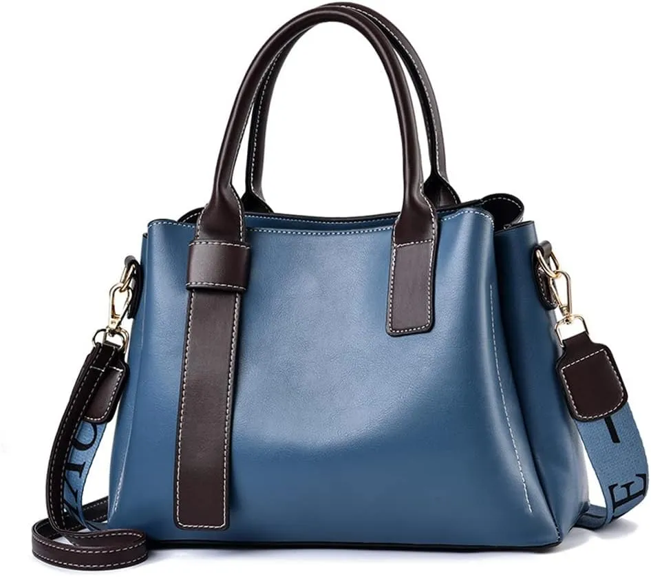 ZiMing Women Handbags Satchel Bags Vegan Leather Shoulder Bag Top Handle Tote Bag Stylish Zipper Purse for Minimalist Ladies